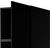 Cama Meble Wardrobe PAFOS 1D BASE 45x55,5x45 Black matt