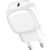 LDNIO A1206C Wall Charger, USB-C, 27W + USB-C to Lightning Cable (White)