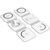 Choetech T588-F 3in1 Magnetic Wireless Charger 15W (white)