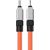 Fast Charging cable Baseus USB-C to Coolplay Series 1m, 20W (orange)