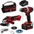 Einhell Tool set TE-TK 18/2 Li Kit (red/black, Cordless drill driver and Cordless angle grinder, Li-Ion battery 4.0Ah)