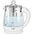 Adler Kettle AD 1299 Electric, 2200 W, 1.5 L, Glass/Stainless steel, 360° rotational base, White