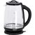 Camry Kettle CR 1290 Standard, 2200 W, 2 L, Plastic/glass, Black/Transparent, 360° rotational base