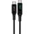 Cable USB-C to USB-C Acefast C6-03 with display, 100W, 2m (black)