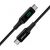 Cable USB-C to USB-C Acefast C6-03 with display, 100W, 2m (black)