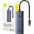 5-in-1 Hub Baseus UltraJoy Series USB-C to HDMI4K@30Hz+3xUSB 3.0+1xPD (grey) USB / Type-C Hub