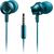 CANYON SEP-3, Stereo earphones with microphone, metallic shell, cable length 1.2m, Blue-green, 22*12.6mm, 0.012kg