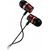 CANYON EP-3, Stereo earphones with microphone, Red, cable length 1.2m, 21.5*12mm, 0.011kg