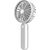 Platinet rechargeable fan 1200mAh, white/grey (45246)