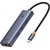 4in1 Hub Baseus  UltraJoy USB-C do 3x USB 3.0 + RJ45 (space grey)