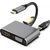 RoGer USB-C Multimediju adapteris HDMI 4K@30Hz / VGA 1080p / USB 3.0 / USB-C PD / Peleks