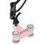 Vingrošanas aplis ar atsvaru HHW02 HULA HOP LIGHT PINK WITH WEIGHT HMS