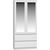 Top E Shop Topeshop SS-90 BIEL LUSTRO bedroom wardrobe/closet 5 shelves 2 door(s) White