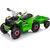 Lean Cars XMX630T Green Battery Quad Bike With Trailer