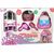 Import Leantoys Princess Tent for Kids Beauty Salon Pink Accessories Crown