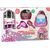 Import Leantoys Princess Tent for Kids Beauty Salon Pink Accessories Crown