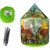 Import Leantoys Children's Tent House Dinosaurs Garden Green