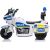 Lean Cars Electric Ride-On Police Motorbike TR1912 White