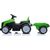 Lean Cars Electric Ride On Tractor with trailer TR1908T Green Bērnu elektriskie traktori un kravas auto 
