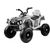 Lean Cars Quad BDM0906 Electric Ride On Vehicle Pumped Wheels - White