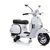 Lean Cars Vespa Scooter Electric Ride On Motorcycle - White