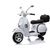 Lean Cars Vespa Scooter Electric Ride On Motorcycle - White