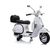 Lean Cars Vespa Scooter Electric Ride On Motorcycle - White