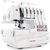Overlock Singer 14T968 sewing machine, electric current, white