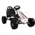 Import Leantoys Go-Cart Monster White/Black - Pumped Wheels With Hand Break