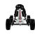 Import Leantoys Go-Cart Monster White/Black - Pumped Wheels With Hand Break