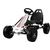 Import Leantoys Go-Cart Monster White/Black - Pumped Wheels With Hand Break