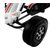 Import Leantoys Go-Cart Monster White/Black - Pumped Wheels With Hand Break