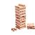 Import Leantoys 54pcs Wooden Tumbling Tower Blocks Game+Dice