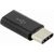 Sbox Micro USB 2.0 F. -> TYPE C M. black AD.USB-C B