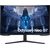 Samsung Curved Monitor LS32BG750NPXEN 32 ", VA, UHD, 3840 x 2160, 16:9, 1 ms, 350 cd/m², Black, HDMI ports quantity 2, 165 Hz