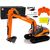 Import Leantoys Professional crawler excavator remotely controlled  2.4GHz LED lights 15 functions