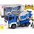 Import Leantoys Concrete Truck Remote Controlled Blue 2.4G Rotating Pear Truck