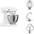 KitchenAid 5K45SSEWH Mikseris 275W Metallic White