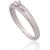 Серебряное кольцо #2101810(PRh-Gr)_CZ, Серебро 925°, родий (покрытие), Цирконы, Размер: 16.5, 2 гр.