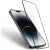 Fusion Double Tempered aizsargstikls pilnam ekrānam telefonam Apple iPhone 14 melns