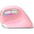 Wireless Vertical Mouse Delux M618Mini DB BT+2.4G 2400DPI (pink)
