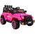 Viena elektriskā automašīna 4WD, rozā
