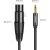 UGREEN AV131 Female XLR cable for jack 3.5 men - 2m (black)