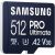 SAMSUNG 512GB PRO Ultimate microSDXC Card UHS-I U3 FHD 4K UHD
