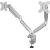 Fellowes Ergonomics arm for 2 monitors - Platinum series, silver