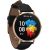 Garett Smartwatch Verona Gold And Black Leather Sieviešu viedpulkstenis AMOLED / Bluetooth 5.0 / IP67 / GPS / SMS