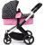 Doll pram BAYER Design 17060AA Xeo deep Black, Pink