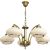 Activejet Classic ceiling chandelier pendant lamp RITA Patina 5xE27 for living room