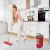 Greenblue Flat Mop + Bucket + Telescopic Pole + 2 x Microfibre Pad 5.7L Floor Cleaning XXL Set Rotating Head