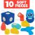 MAGNETIC BLOCKS CLICS BLOCKAROO 301002 SMALL AEROPLANE - FOAM BLOCKS FOR PLAYING IN WATER - 10 ELEMENTS